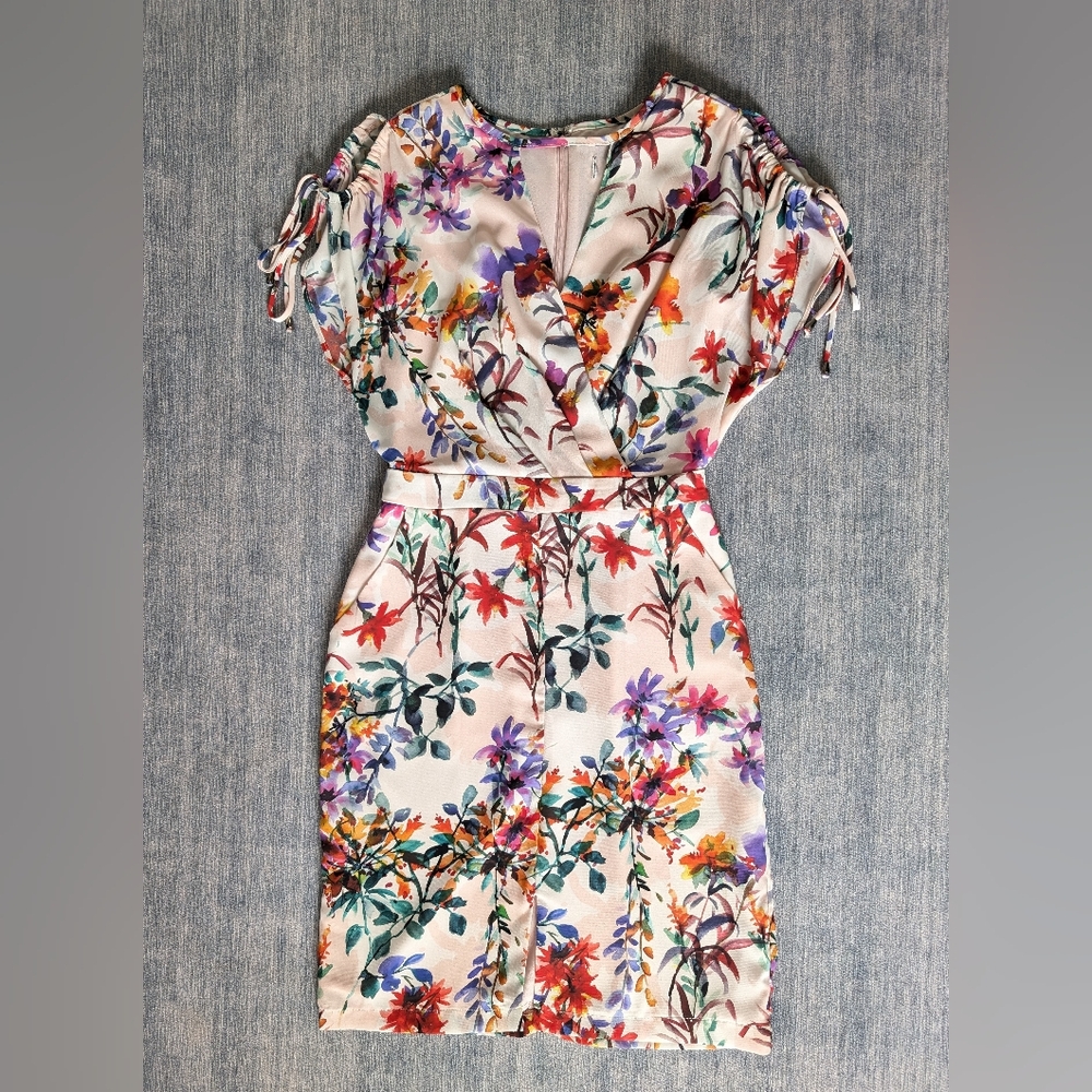 Floral Dress in Blush Pink XS